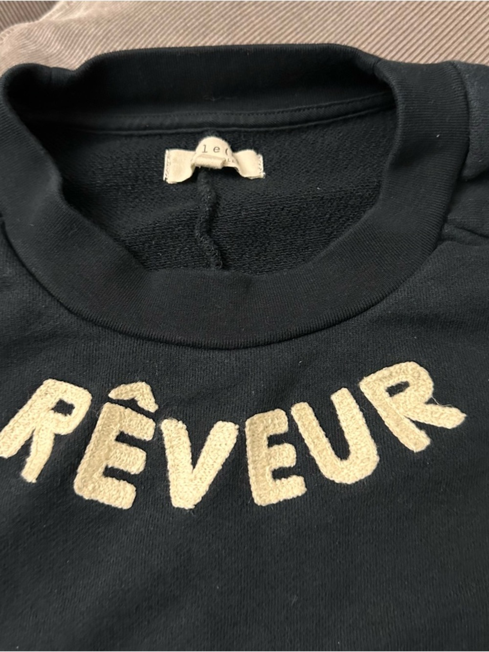 Mile(s) by Madewell Cotton Reveur Graphic Drawstring Sweatshirt Black Size Small - Picture 4 of 9